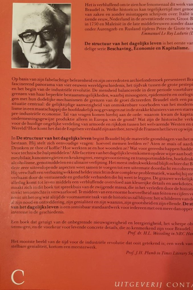 De Structuur van het Dagelijks Leven (15de-18de eeuw) De Structuur van het Dagelijks Leven - Fernand Braudel