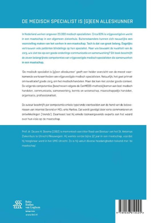 De Medisch Specialist is (g)een Alleskunner De Medisch Specialist is (g)een Alleskunner - Afbeelding 2
