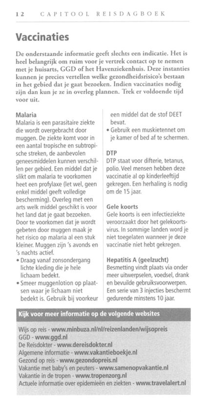 Reisdagboek - Capitool Reisgidsen