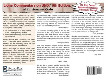 Lions' Commentary on Unix - John Lions