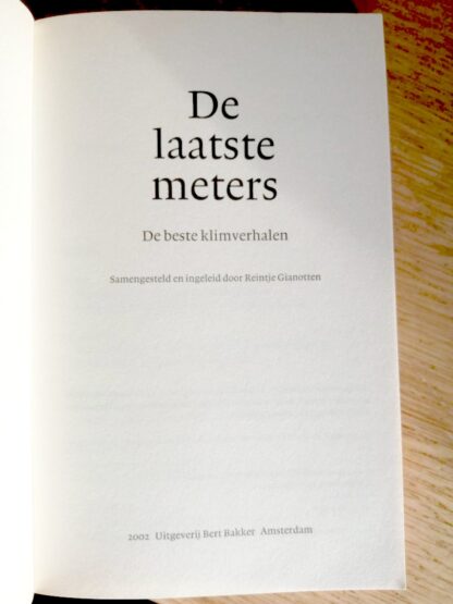 De Laatste Meters - De beste klimverhalen Reintje Gianotten
