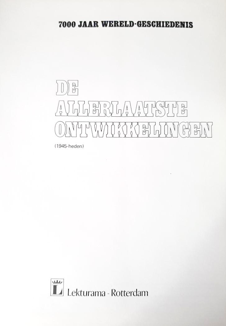 De Allerlaatste Ontwikkelingen De allerlaatste ontwikkelimgen