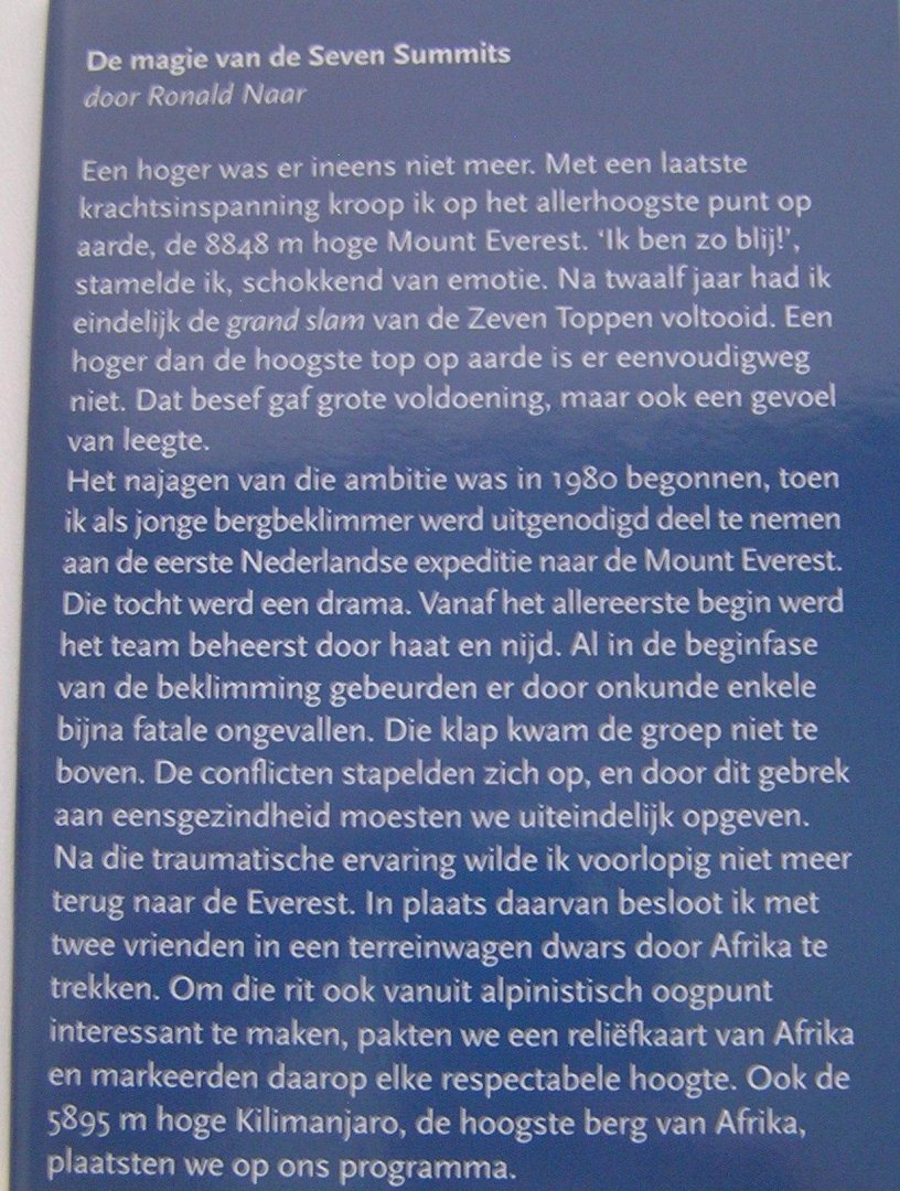 Seven Summits Seven Summits - Steve Bell