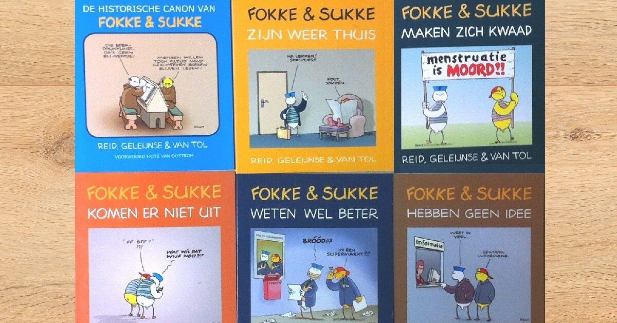 6 Albums van Fokke & Sukke [Reid, Geleijnse & Van Tol ] - €18,50